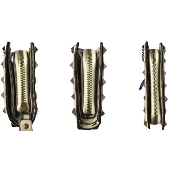 Valentino Garavani Rockstud Leather Card Holder Ivory - Picture 5 of 7